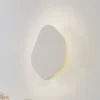 Lindby LED-væglampe Nielson, beige, gips, 30 cm høj
