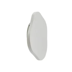 Lindby LED-væglampe Nielson, hvid, gips, 30 x 30 cm