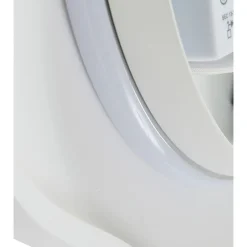 Lindby LED-væglampe Nielson, hvid, gips, 30 x 30 cm