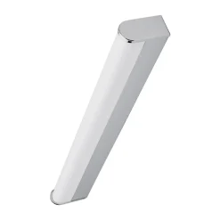 Lindby LED-væglampe Philippa, afrundet, 58 cm, krom, IP44