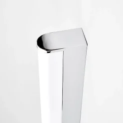 Lindby LED-væglampe Philippa, afrundet, 58 cm, krom, IP44