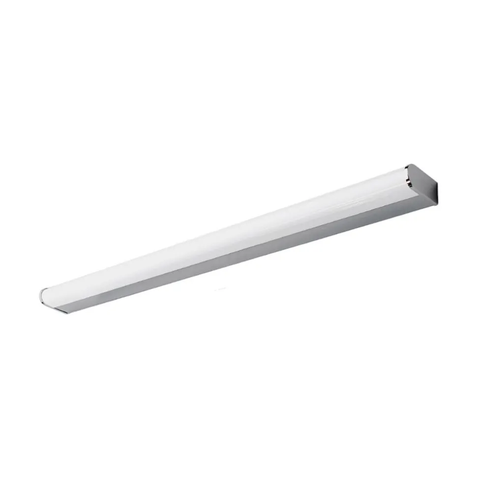 Lindby LED-væglampe Philippa, afrundet, 88 cm, krom, IP44