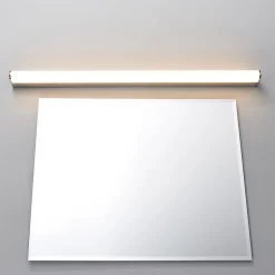 Lindby LED-væglampe Philippa, afrundet, 88 cm, krom, IP44