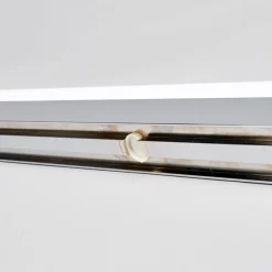 Lindby LED-væglampe Philippa, afrundet, 88 cm, krom, IP44