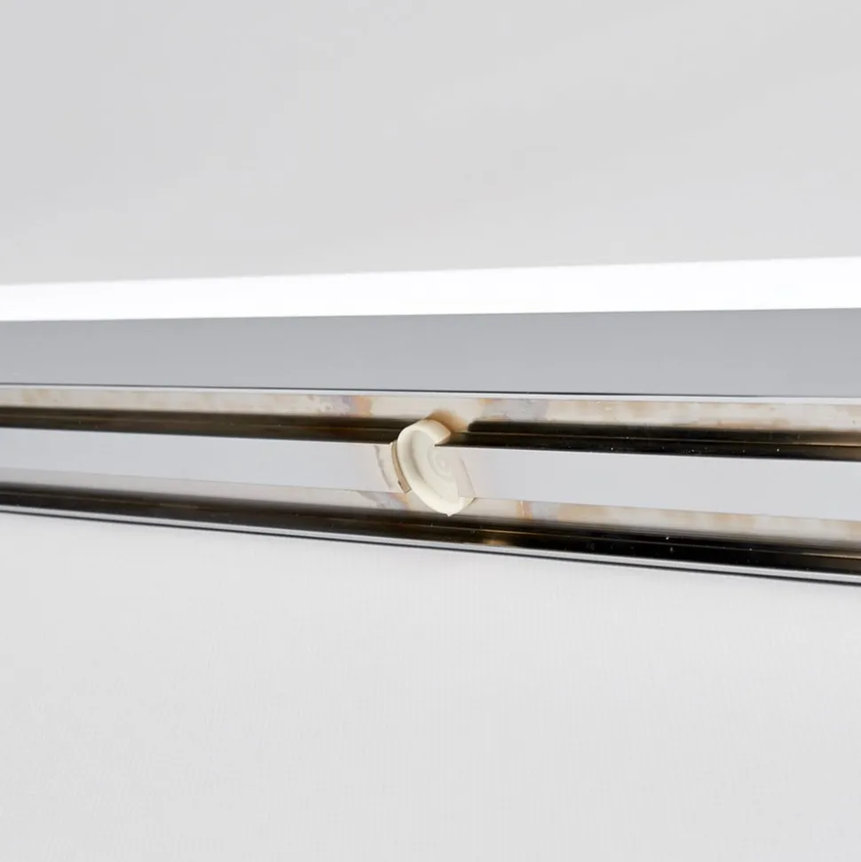 Lindby LED-væglampe Philippa, afrundet, 88 cm, krom, IP44