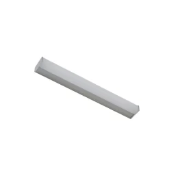 Lindby LED-væglampe Philippa, kantet, 59 cm, aluminiumsfarvet, IP44