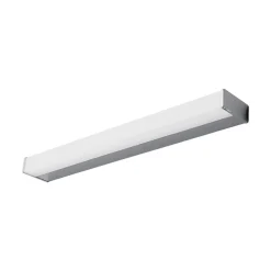 Lindby LED-væglampe Philippa, kantet, 59 cm, krom, IP44