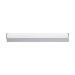 Lindby LED-væglampe Philippa, kantet, 59 cm, krom, IP44