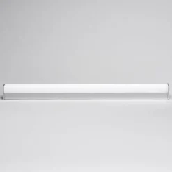 Lindby LED-væglampe Philippa, kantet, 89 cm, krom, IP44