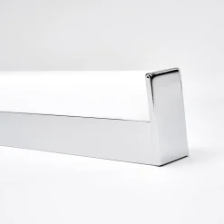Lindby LED-væglampe Philippa, kantet, 89 cm, krom, IP44