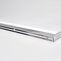 Lindby LED-væglampe Philippa, kantet, 89 cm, krom, IP44