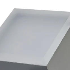 Lindby LED-væglampe Sally, 22 cm, grå, IP54, sensor