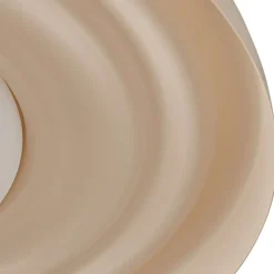 Lindby LED-væglampe Waves, beige, Ø 43 cm, metal