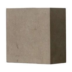Lindby LED-væglampe Yva, grå, beton, 13 x 13 cm, op/ned