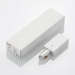 Lindby Linaro end feed, hvid, 1-faset system