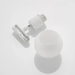 Lindby Linaro skinnespot, E14, hvid, Ø 10 cm, 1-faset