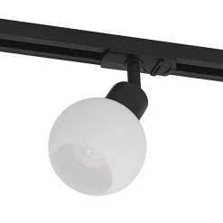 Lindby Linaro skinnespot, E14, sort, Ø 10 cm, 1-faset