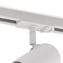 Lindby Linaro skinnespot, GU10, Ø 6 cm, hvid, 1-faset