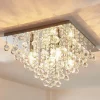 Lindby loftlampe Annica, kantet, krom, metal, 42 cm