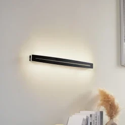 Lindby loftlampe Benario, sort, aluminium, 80 cm