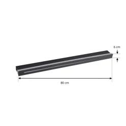 Lindby loftlampe Benario, sort, aluminium, 80 cm