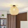 Lindby loftlampe Dabila, bambus, Ø 35 cm, E27