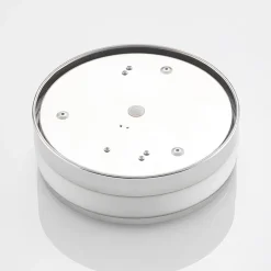 Lindby Loftlampe Flavi, Ø 28 cm, krom, glas, IP44, E27