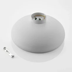 Lindby loftlampe Gerwina, hvid/guld, metal, 40 cm, E27