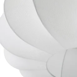 Lindby Loftlampe Helin, hvid, Ø 60 cm, tekstil, 3 x E27
