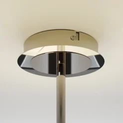 Lindby loftlampe Josia, hvid, stof, Ø 47 cm, E27