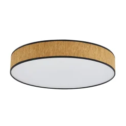 Lindby loftlampe Jutis, beige, tang, Ø 50 cm
