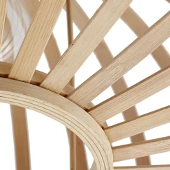 Lindby Loftlampe Lielle, naturlig bambus, Ø 38 cm