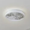 Lindby loftlampe Lune, plast, metal, 38 cm