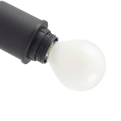 Lindby loftlampe Netty, 4 lyskilder, grå, glas