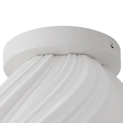 Lindby loftlampe Nuvia, højde 32 cm, hvid, 3D-print