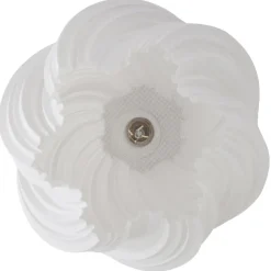 Lindby loftlampe Nuvia, højde 32 cm, hvid, 3D-print