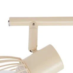 Lindby loftlampe Piena, beige, 6 lyskilder, metal, 150 cm