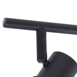 Lindby loftlampe Piena, sort, 6 lyskilder, metal, 150 cm