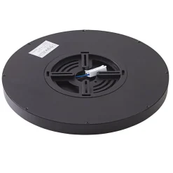 Lindby loftlampe Pravin, Ø 30 cm, 3.000 K, sort