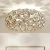 Lindby loftlampe Reza, Ø 48 cm, kromfarvet, E14