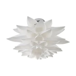 Lindby loftlampe Rimon, hvid, plast, Ø 50 cm, E27