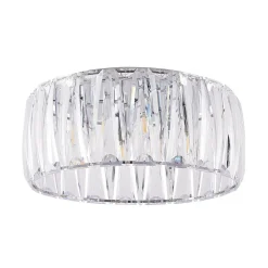 Lindby loftlampe Sofia, transparent, akryl, Ø 46cm