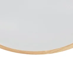 Lindby loftlampe Tanju, Ø 30 cm, 2 lyskilder, egetræ, E27