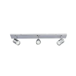 Lindby loftlampe til bad Dejan, 65 cm, 3 lyskilder, krom, IP44