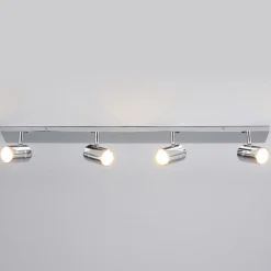 Lindby loftlampe til bad Dejan, 85 cm, 4 lyskilder, krom, IP44