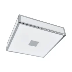 Lindby loftlampe til badeværelset Eniola, 30 cm, hvid/grå, IP44