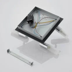 Lindby loftlampe til bad Zela, 32 cm, krom, 4 lyskilder, IP44