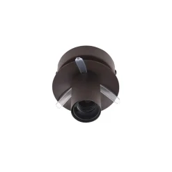 Lindby loftslampe Valentina, E27, røggrå, glas, Ø 25 cm