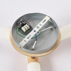Lindby loftspot Christoph, 20 cm, 3 lyskilder, træ, rondel