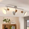 Lindby loftspot Fridolin, 50 cm, 3 lyskilder, hvid, metal